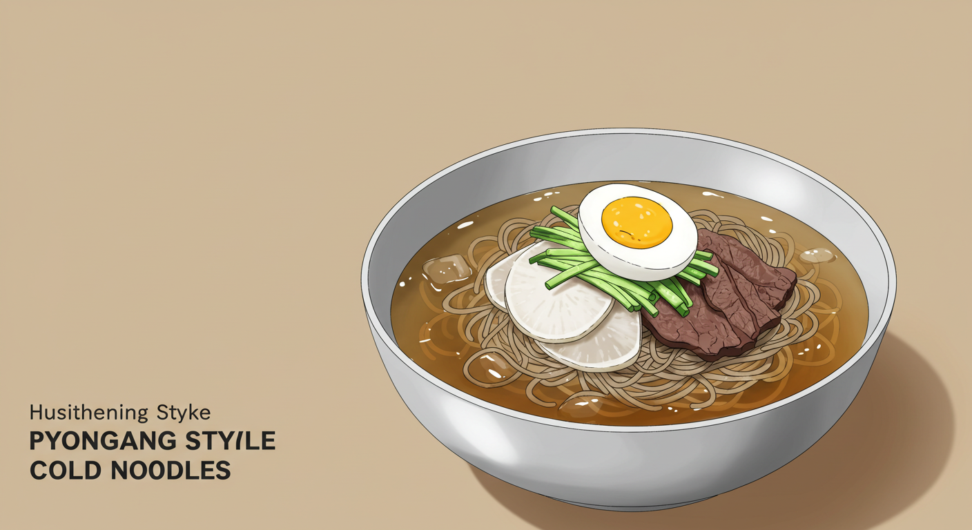 정통 평양냉면의 담백한 매력