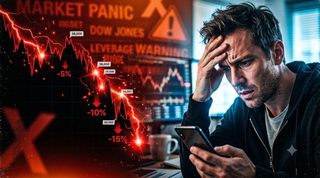 레버리지 ETF 하락장 손실 구조와 장기보유 위험성을 설명하는 이미지