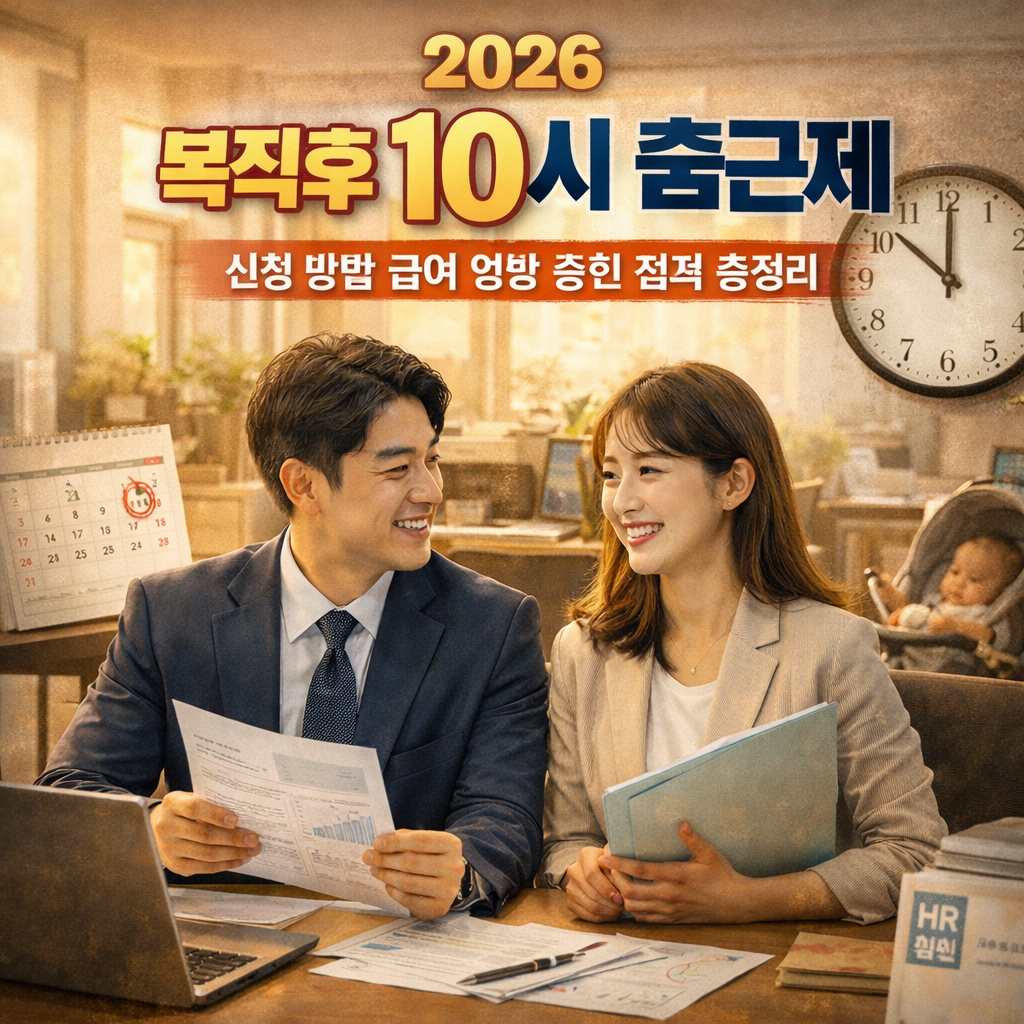 2026 복직후 10시 출근제 신청 방법 급여 영향 승인 전략 총정리