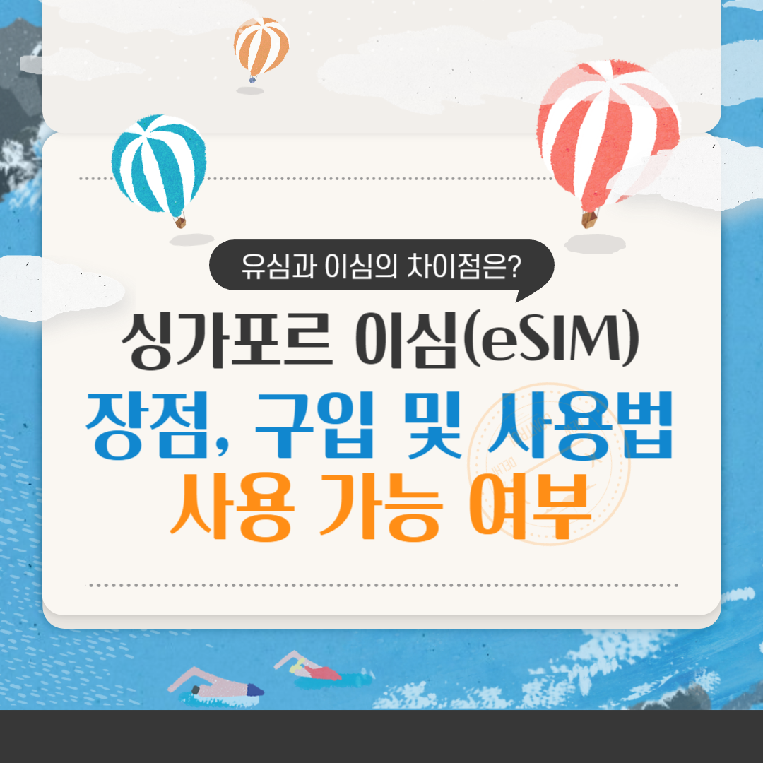 싱가포르 이심 알아보기