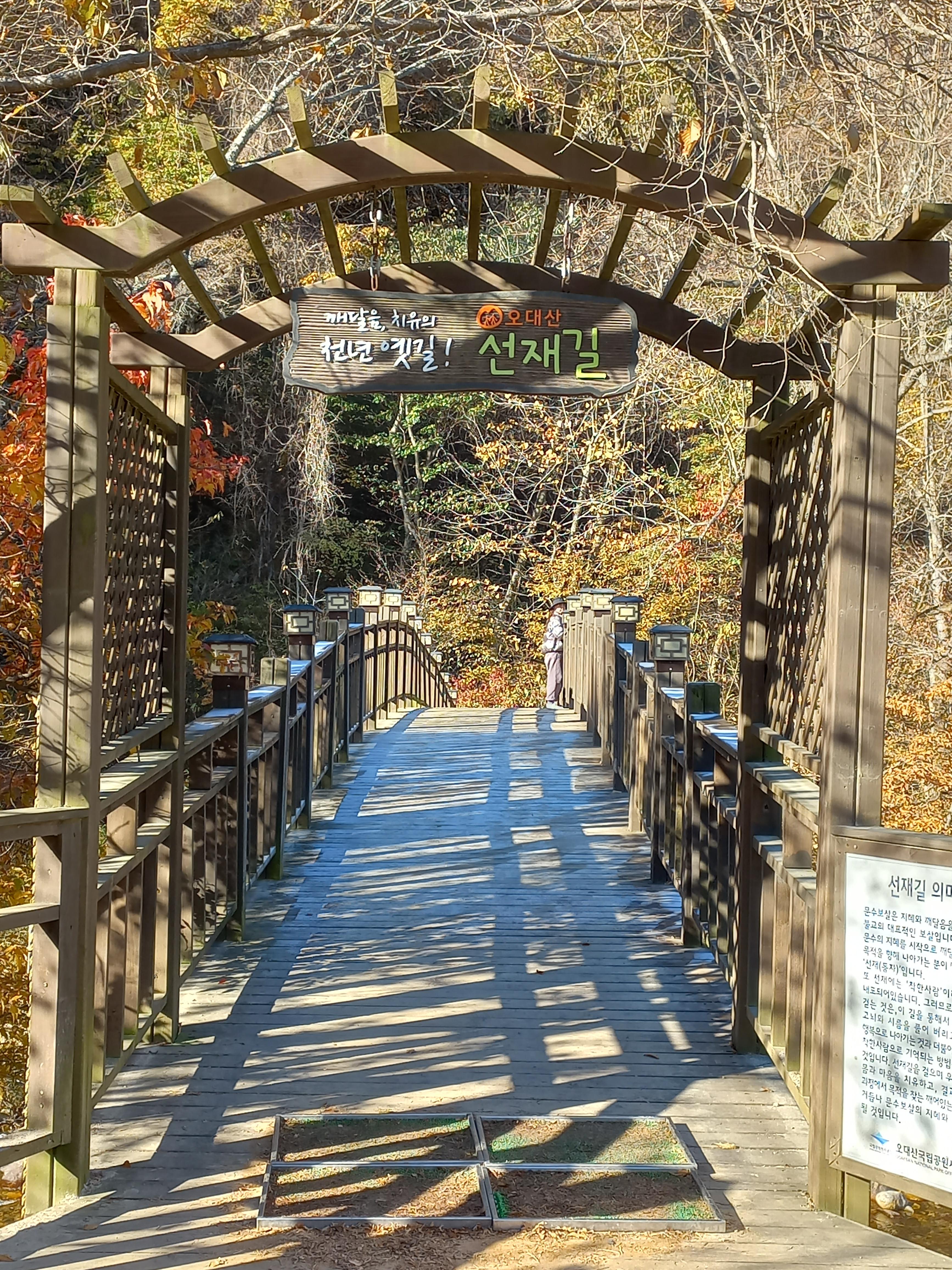 오대산선재길입구