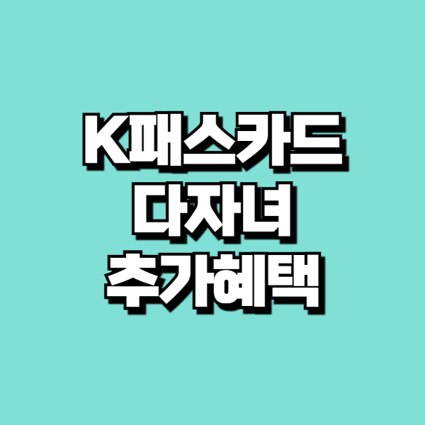 K패스 다자녀