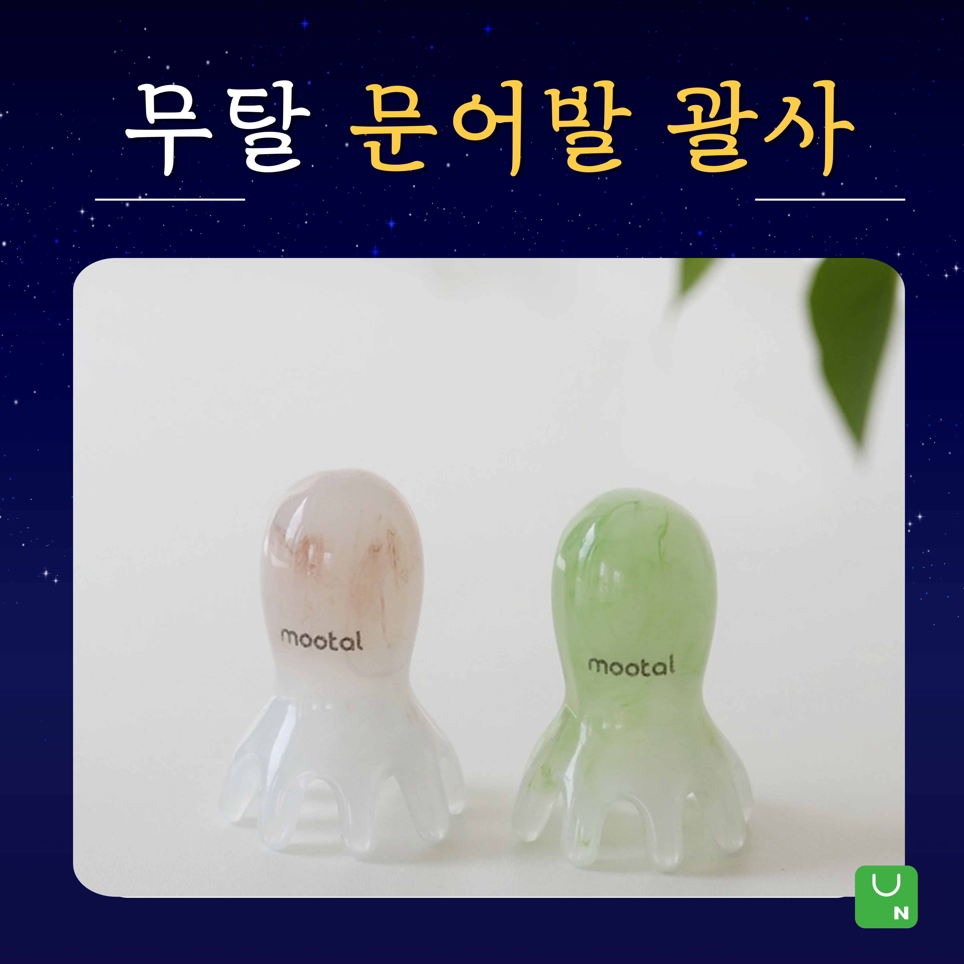 두피에 최고, 무탈 문어발 괄사