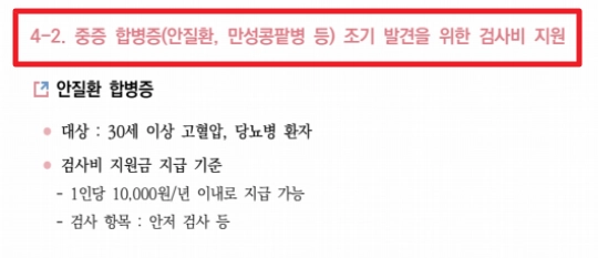 고혈압,당뇨병 등록관리사업 등록절차,신청자격,지원금액