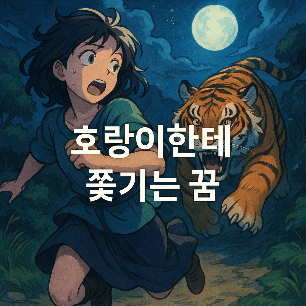 호랑이한테 쫓기는 꿈 해몽
