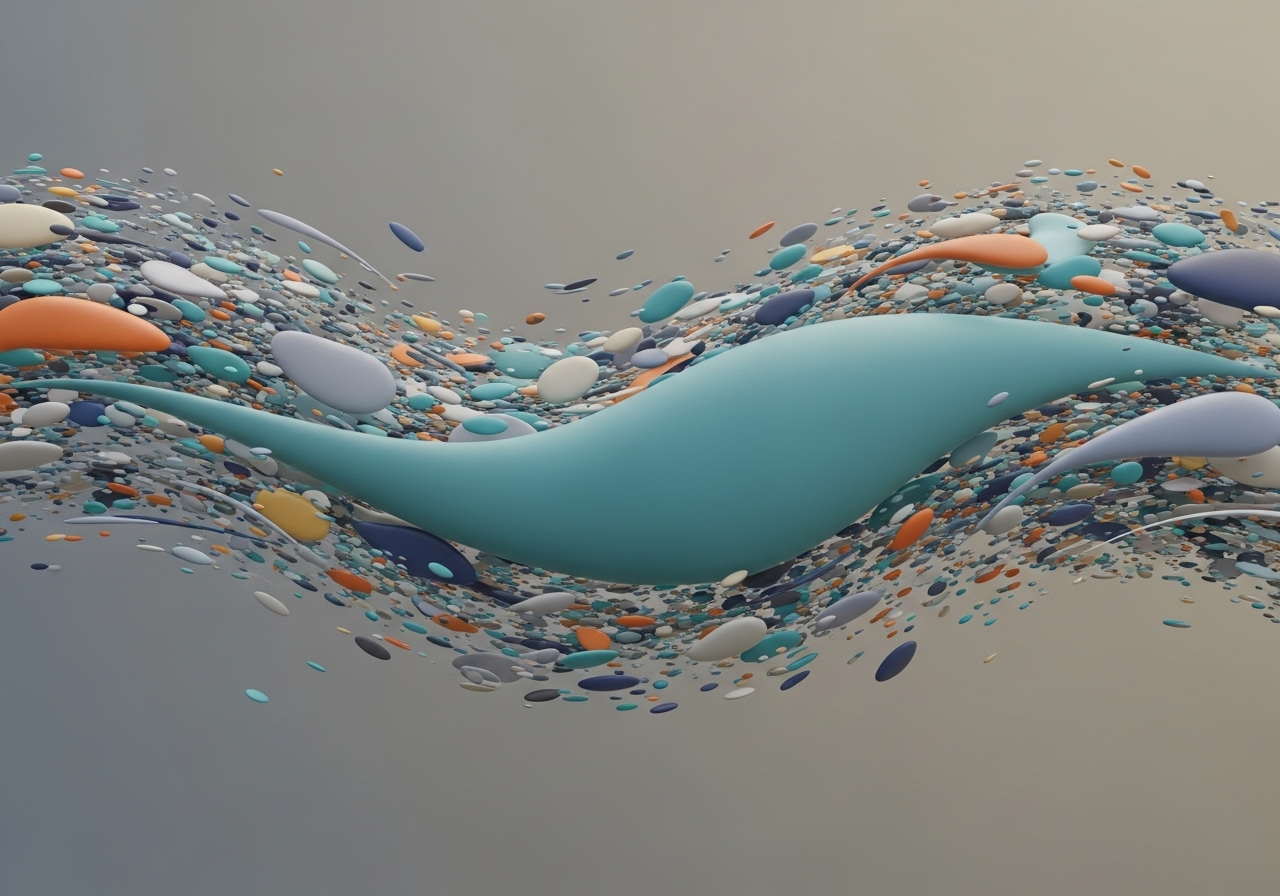 알고리즘 추상 묘사 이미지