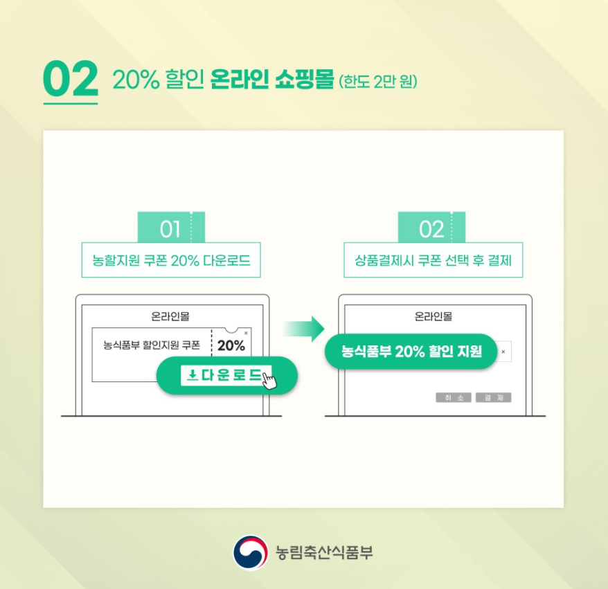 김장재료 할인지원