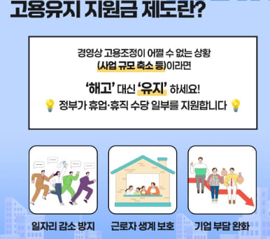 고용유지지원금 중 휴직 지원금 신청 제도 관련 사진