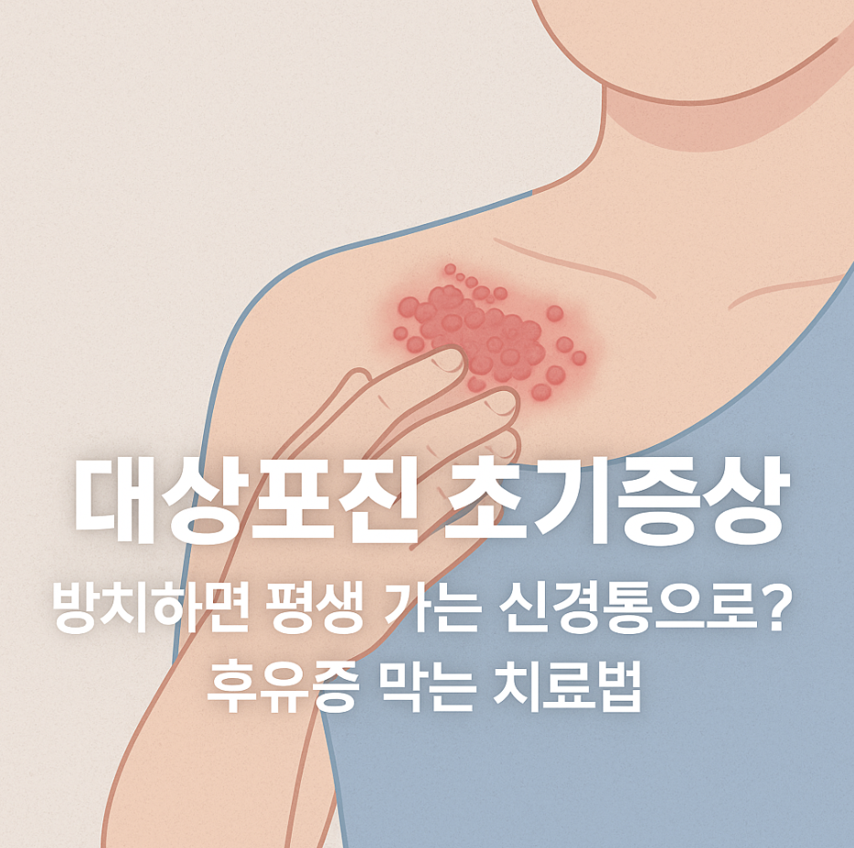 대상포진 초기증상, 방치하면 평생 가는 신경통으로? 후유증 막는 치료법