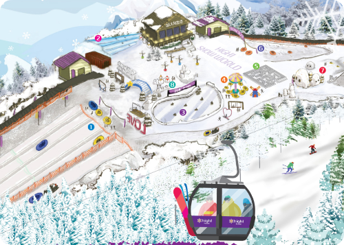 강원랜드 하이원 스키장과 스노우월드