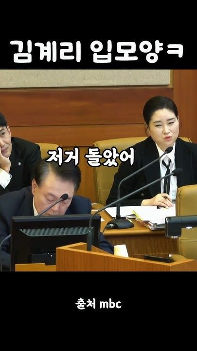 김계리 변호사 입모양 영상 움짤