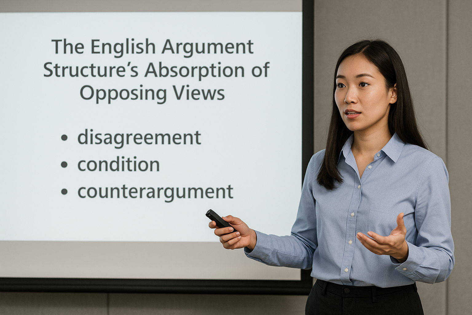 영어 논증 구조가 반대 의견을 흡수하는 방식