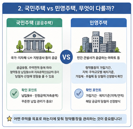 국민주택vs민영주택, 무엇이 다를까?