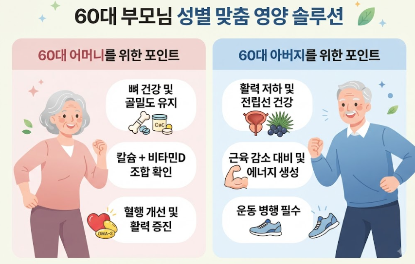 60대 부모님 영양제 추천