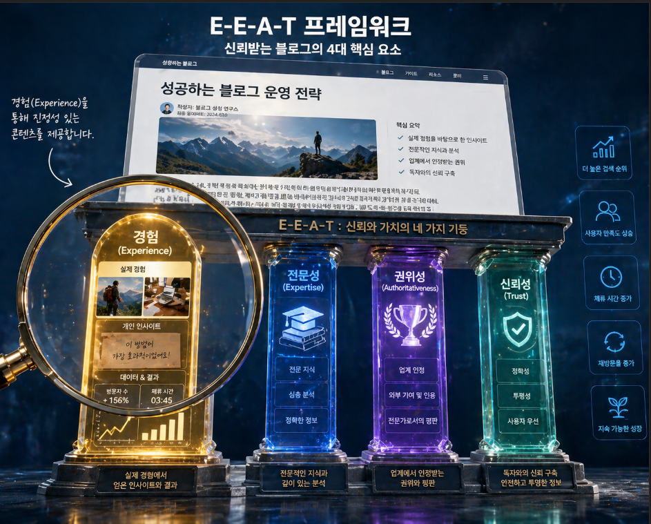경험과 전문성을 강조하여 신뢰도를 높이는 E-E-A-T 콘텐츠 강화 전략