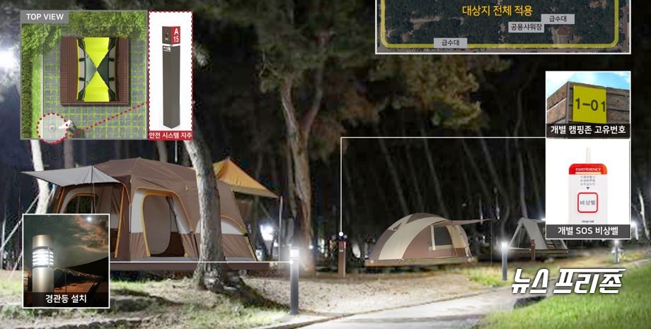 대천해수욕장 국민여가캠핑장'안심스마트형캠핑장'