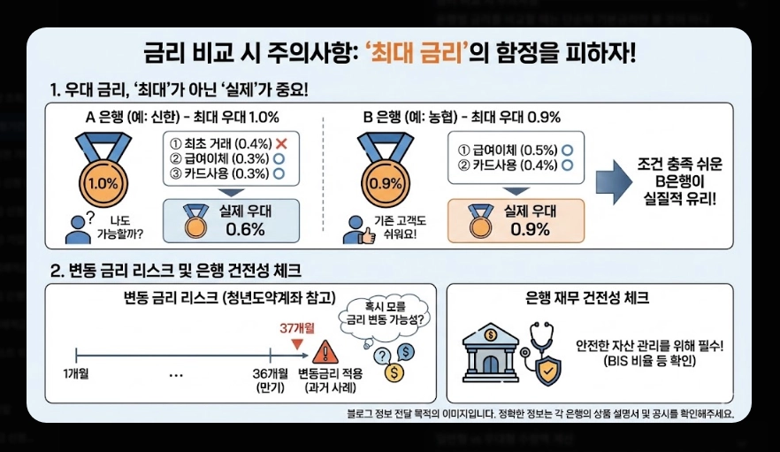 청년미래적금 신청기간 및 금리 [은행별 비교] 일반형 vs 우대형 수령액 계산 가이드