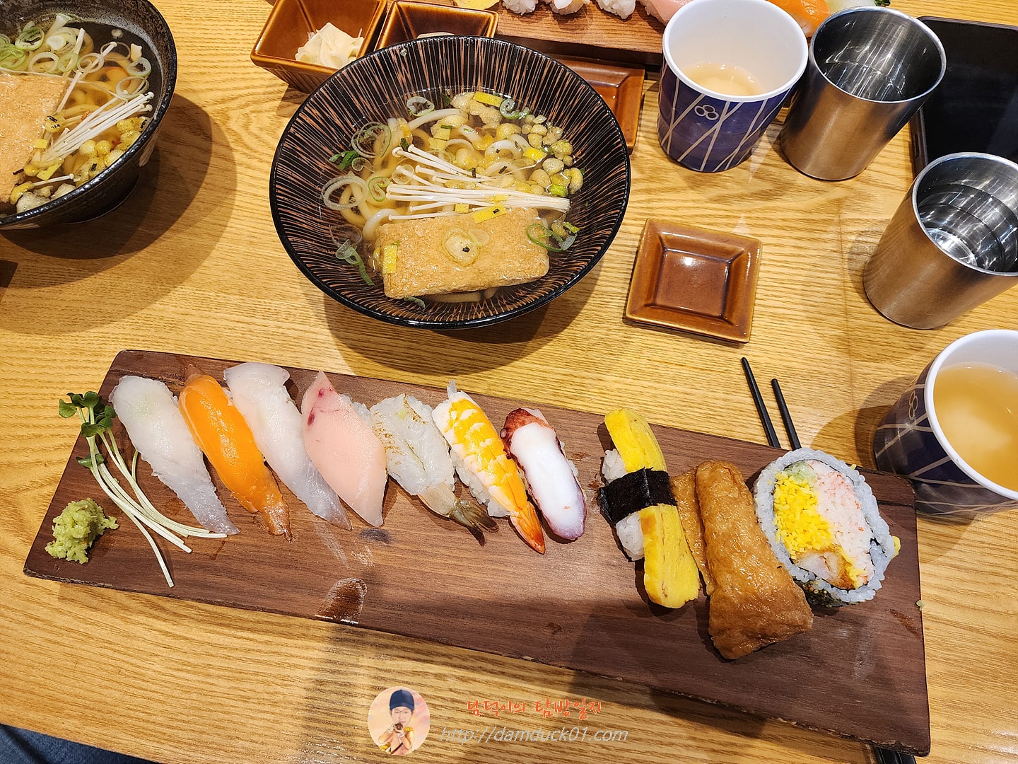 런치 초밥 + 반우동