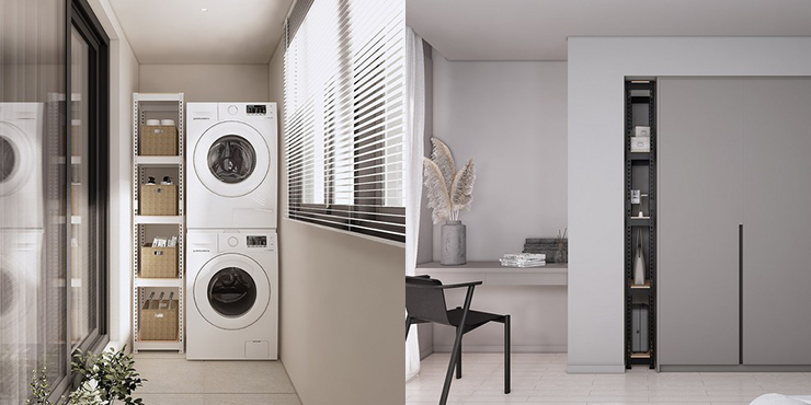 스피드랙 슬림형 철제 틈새 선반