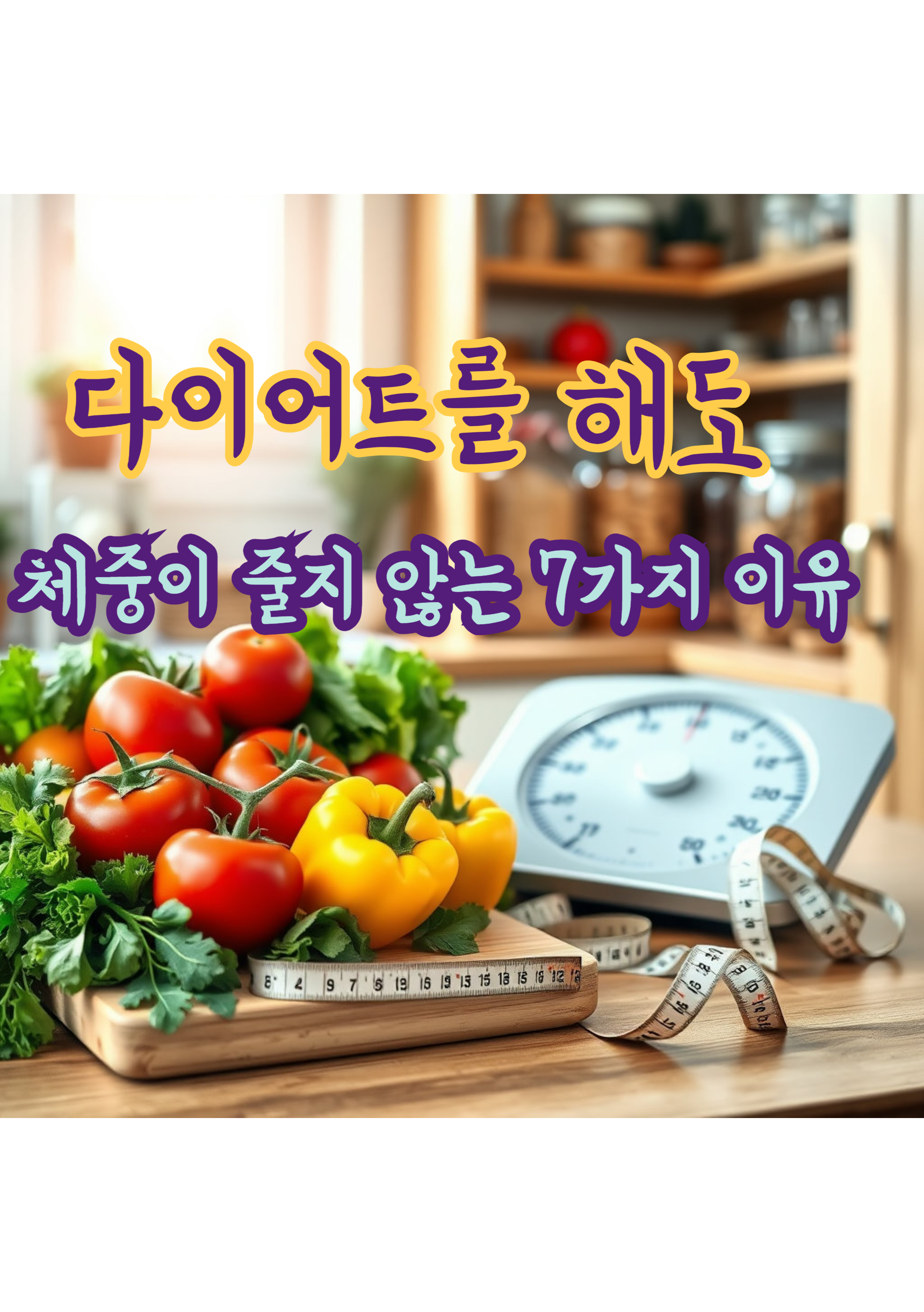 1.다이어트를 해도 체중이 줄지 않는 7가지 이유