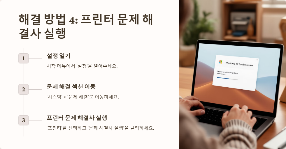 윈도우11에서 프린터가 인식되지 않을 때 해결하는 법