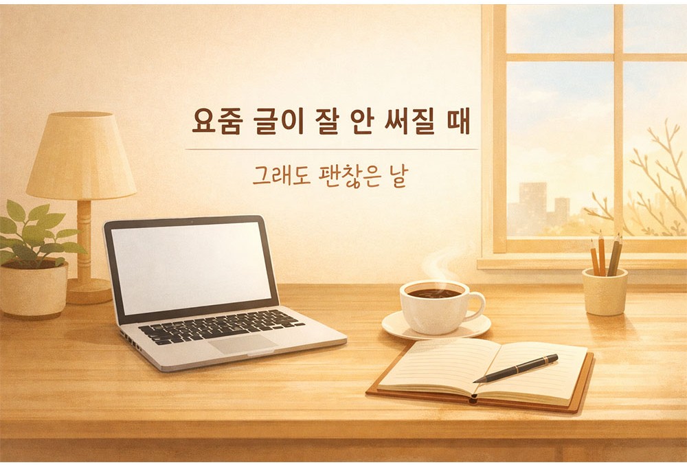 요즘 글이 잘 안 써질 때
