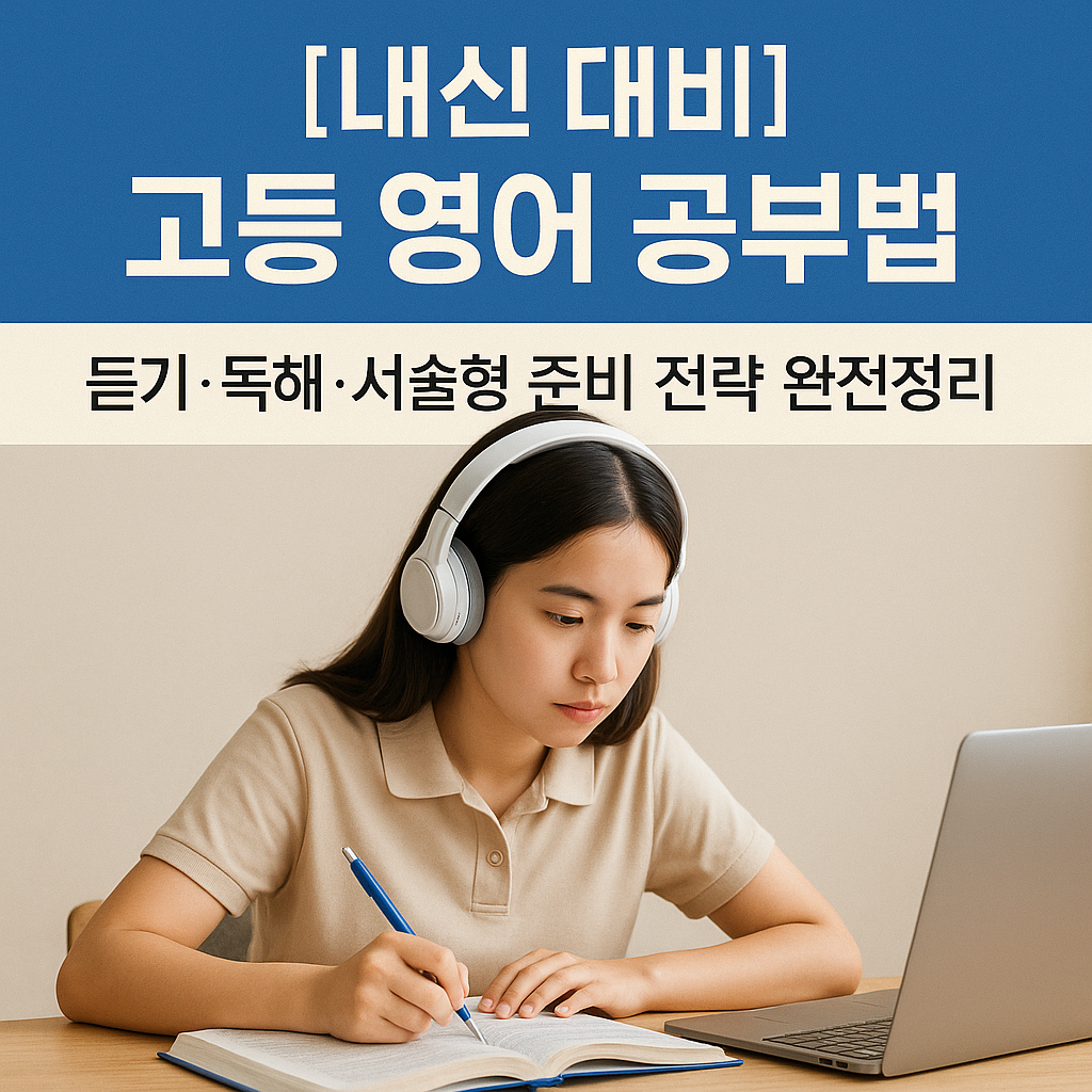 [내신 대비] 고등 영어 공부법 ｜ 듣기&middot;독해&middot;서술형 준비 전략 완전정리