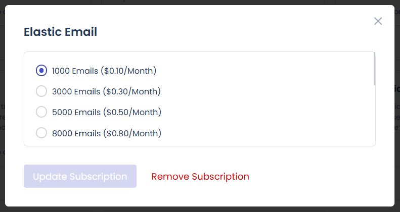 클라우드웨이즈 이메일 전송 Elastic Email 애드온