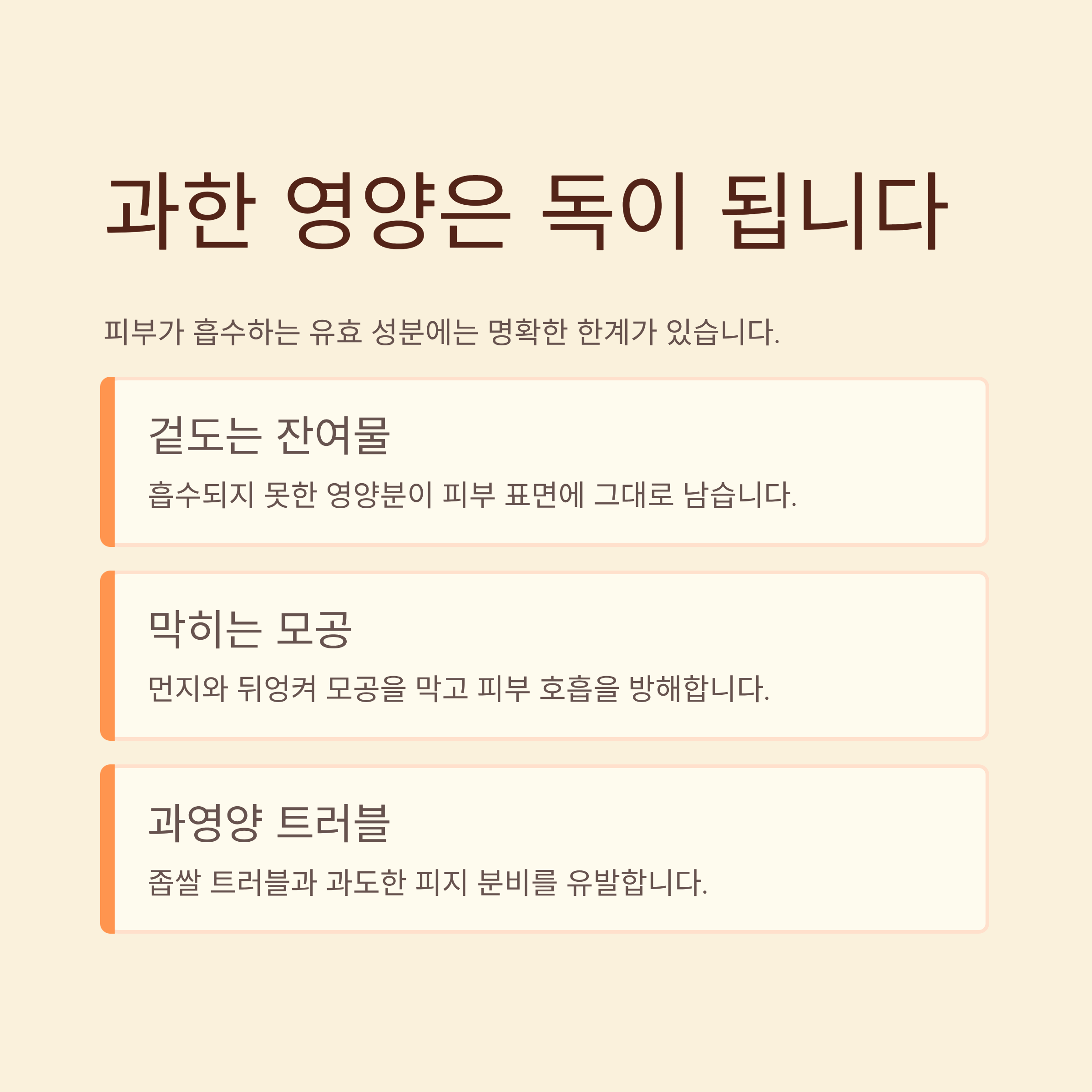 흡수율 저하
