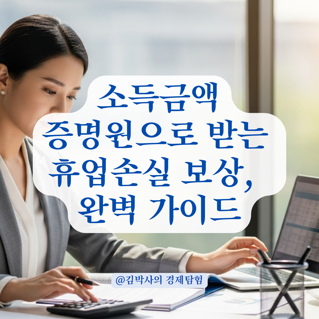 소득금액증명원으로 휴업손실 보상받는 법, 보험사 대응까지 총정리.