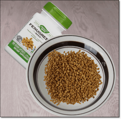 호로파 씨앗과 보충제 