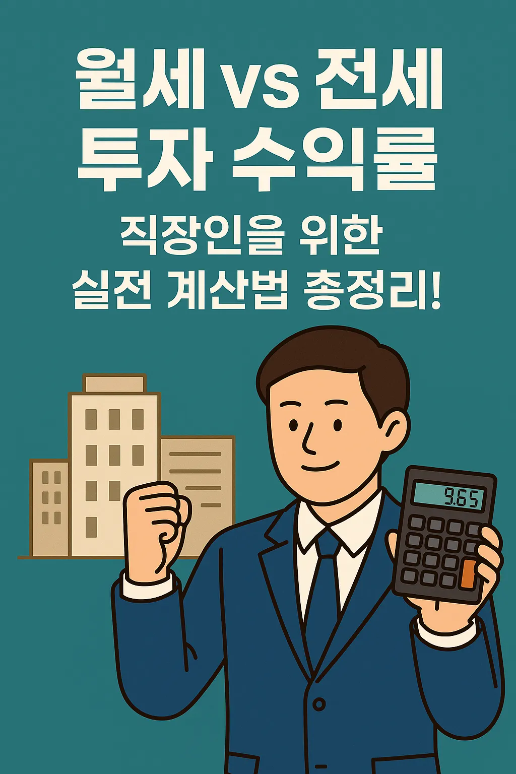 직장인을 위한 전세·월세 투자 수익률 계산법