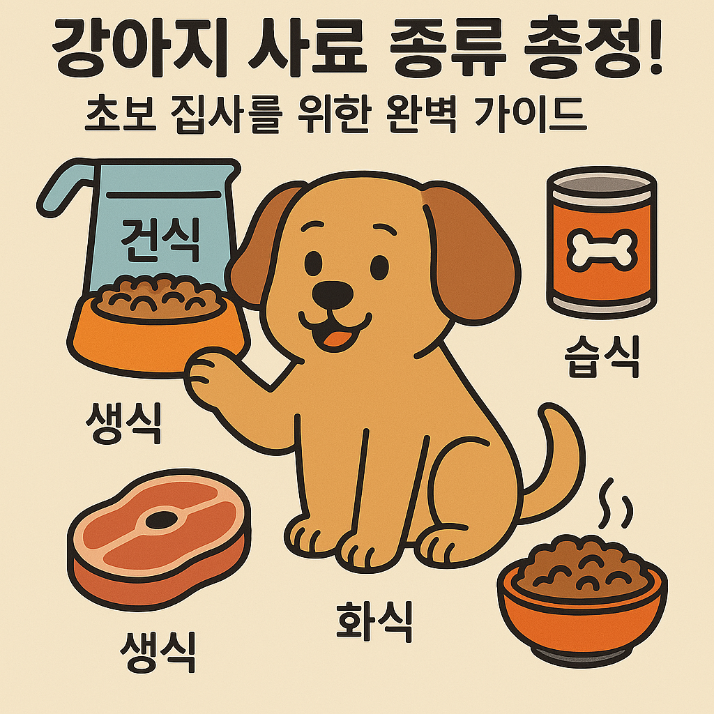 강아지 사료 종류 총정리