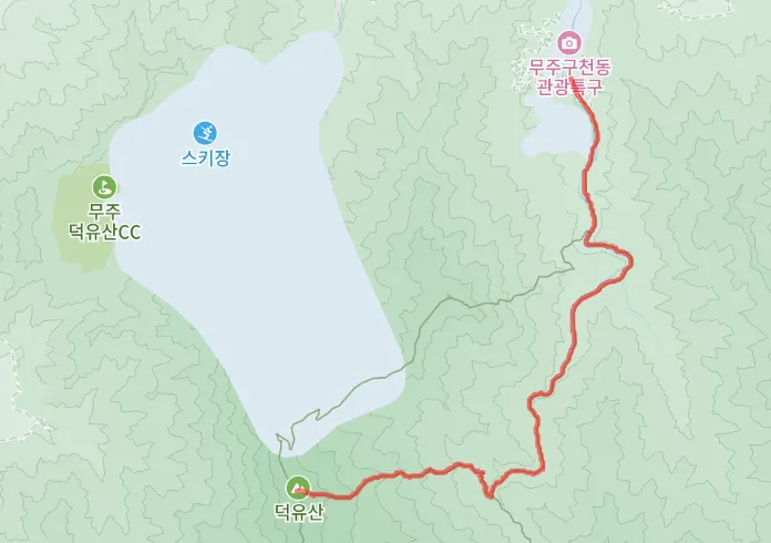 전라도 무주 덕유산 향적봉 2코스