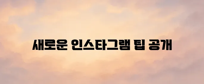 인스타그램 사용법 – 프로필 설정부터 릴스 활용 방법