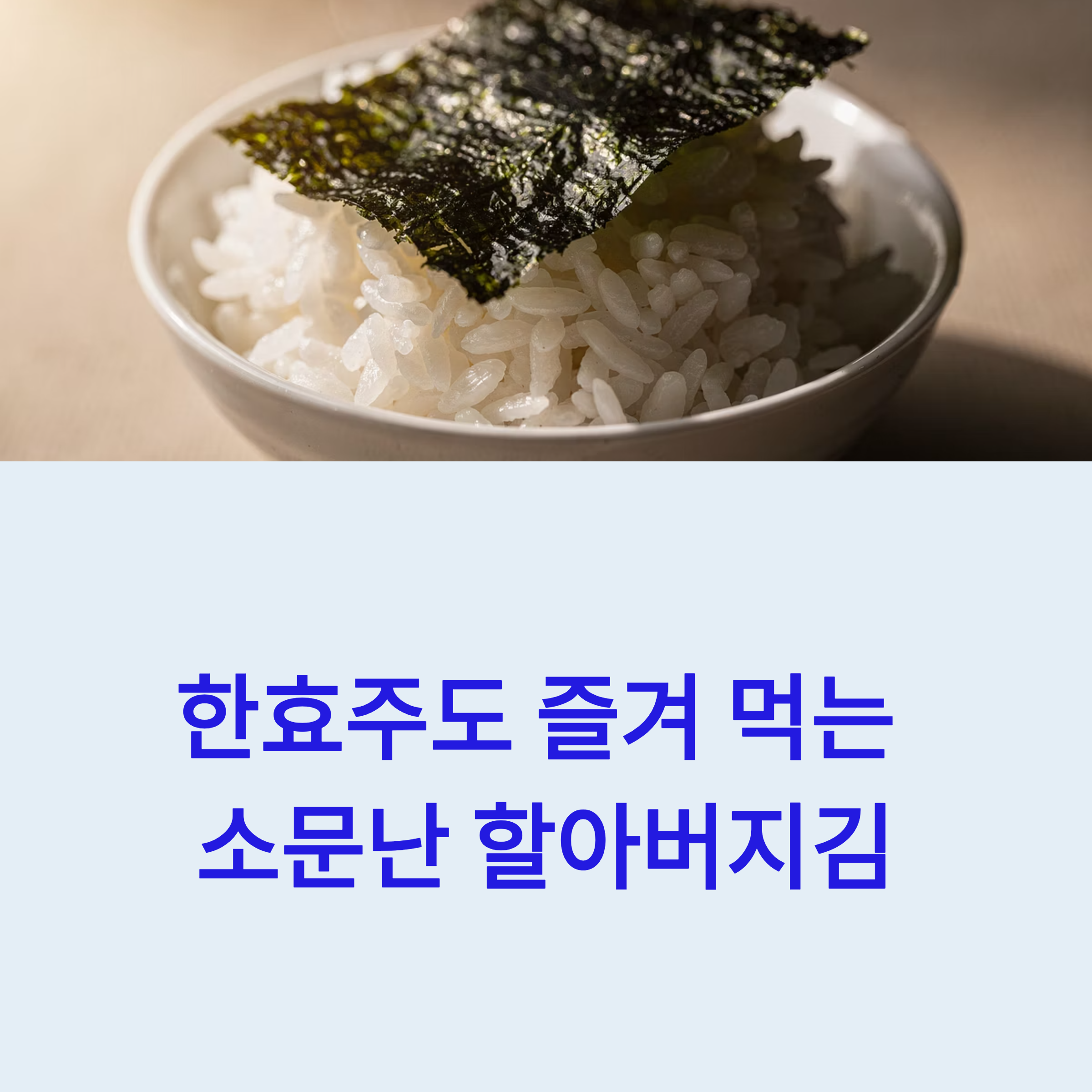 한효주 추천 소문난 할아버지김 가격 구매방법 후기 총정리