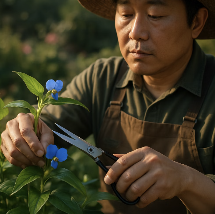 풍성한 꽃을 위한 작은 이발