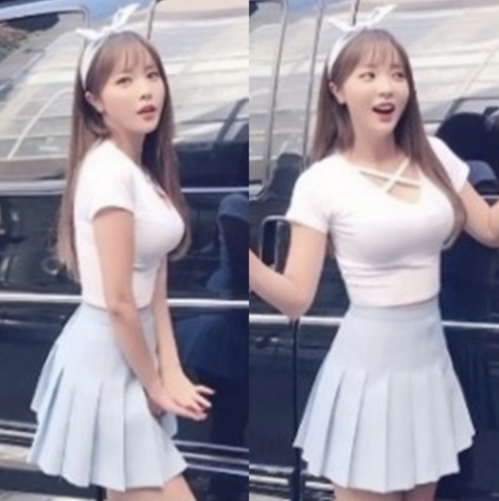 홍진영 미니스커트