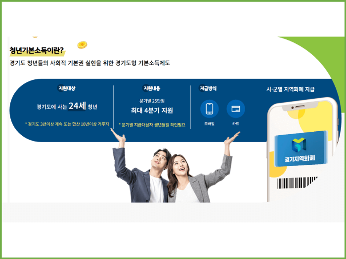 경기도 청년 기본 소득 2분기 꼭 신청하세요!