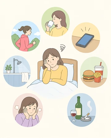 불면증 원인과 수면 패턴 변화8