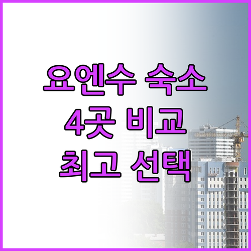 핀란드 요엔수 여행 숙소 고민? 4곳