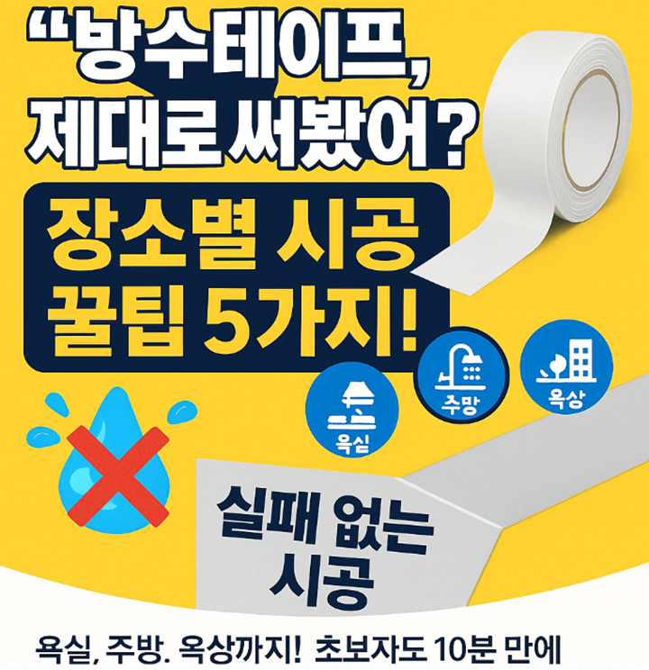 방수테이프 시공