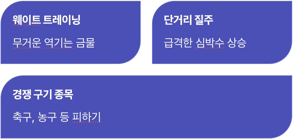 심장이 싫어하는 ‘나쁜 운동’
