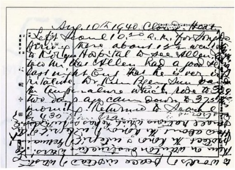 윤치호 자필 영어 일기 원문