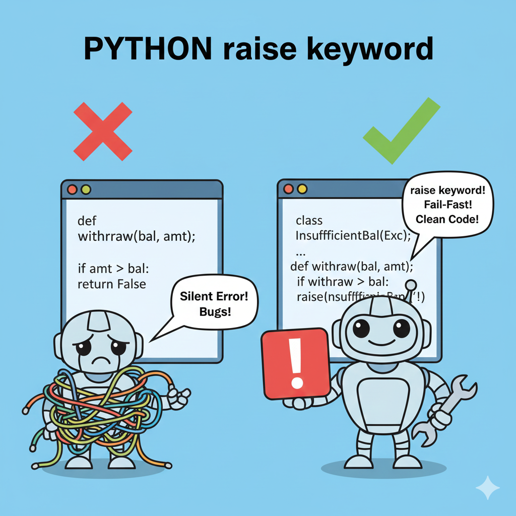 raise 키워드 활용