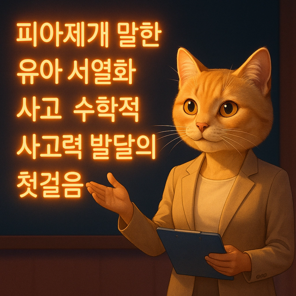 피아제가 말한 유아 서열화 사고, 수학적 사고력 발달의 첫걸음
