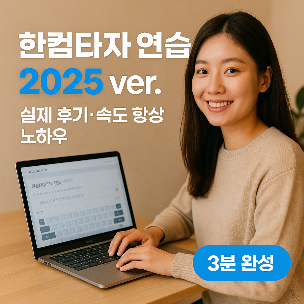 한컴타자 연습 2025 ver. | 실제 후기·속도 향상 노하우