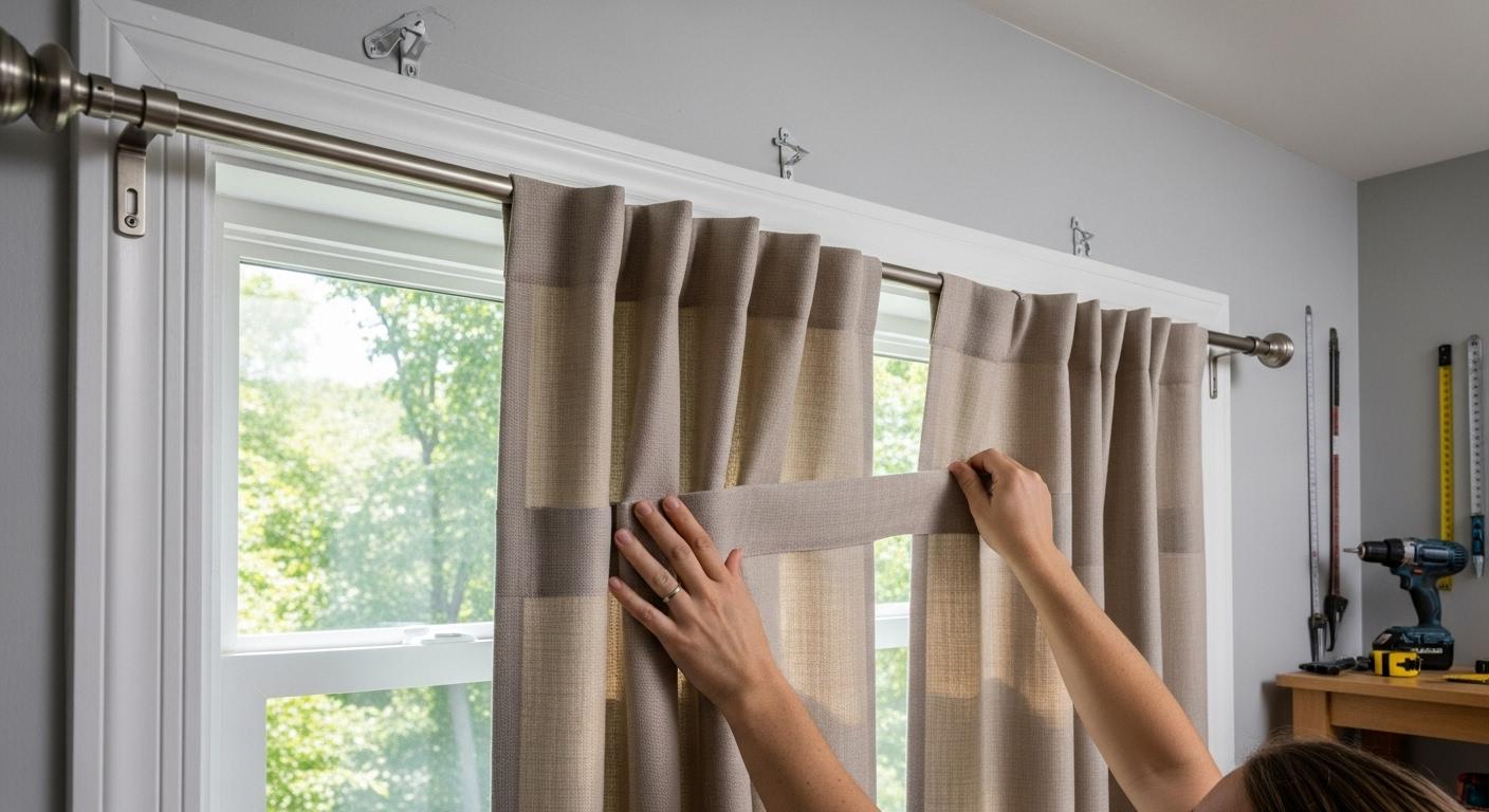 커튼 꽂는 방법