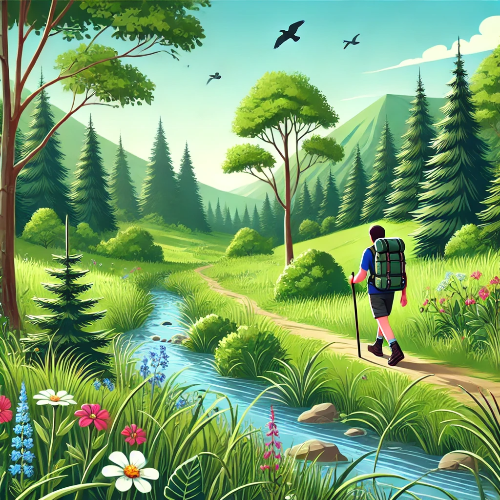 자연 속 도보 여행