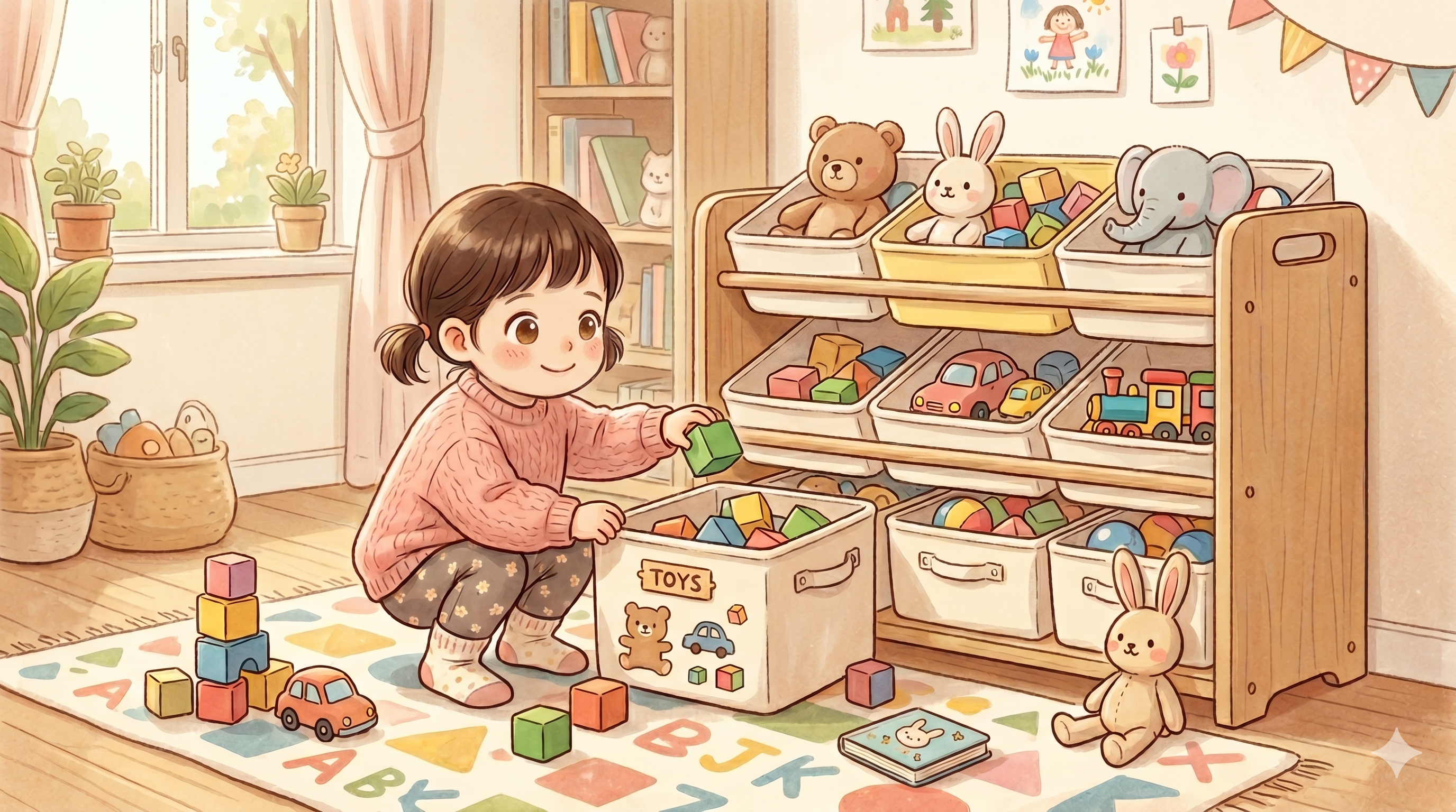 아이 방 정리 수납법 : 장난감&middot;책&middot;옷 카테고리별 꿀팁 총정리 (2026)